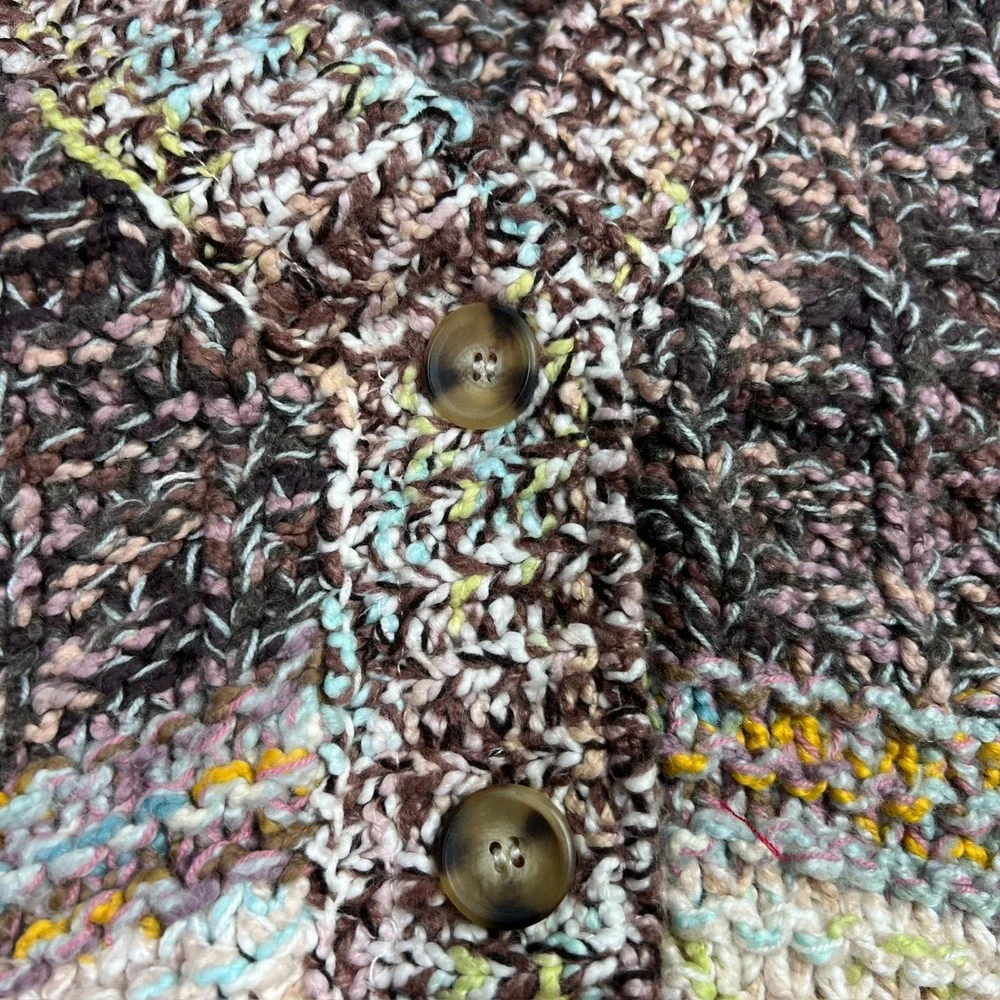 NWT Free People Women Large Isabella Cardigan Moonbeam Slouchy Sweater OB2239997